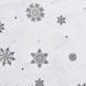 Фланель F - №207327 АЖУРНАЯ СНЕЖИНКА СЕРАЯ фон белый 2776762208 фото 3