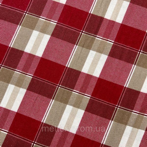 Фланель WH № 20574 КЛІТИНКА - червона/коричнева 1133411262 фото