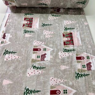 Фланель Selonya - №23682 ЗАТИШНА ЗИМА - беж 2776862475 фото
