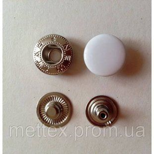 Кнопка АЛЬФА - 15 мм емаль №101 біла 705256512 фото