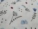 Муслин № 5602 принт ВЕТОЧКА new цвет голубой 1375656054 фото 3