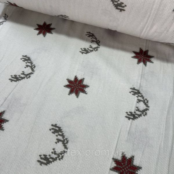 Фланель WELLAHOME № 29013 - НОВОГОДНЯЯ ЗВЕЗДА - беж 2747883757 фото